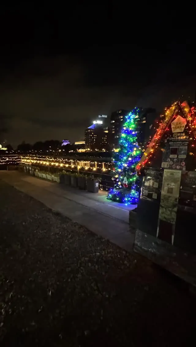 手摺り下のイルミネーション全撤去からの張り替え